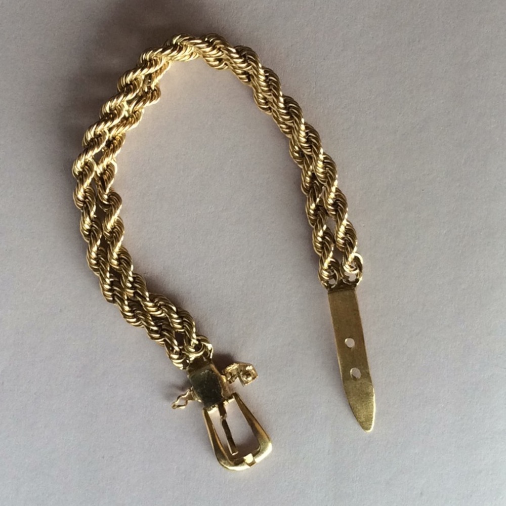14k ROPE BRACELET custom made - Picture 7 of 9